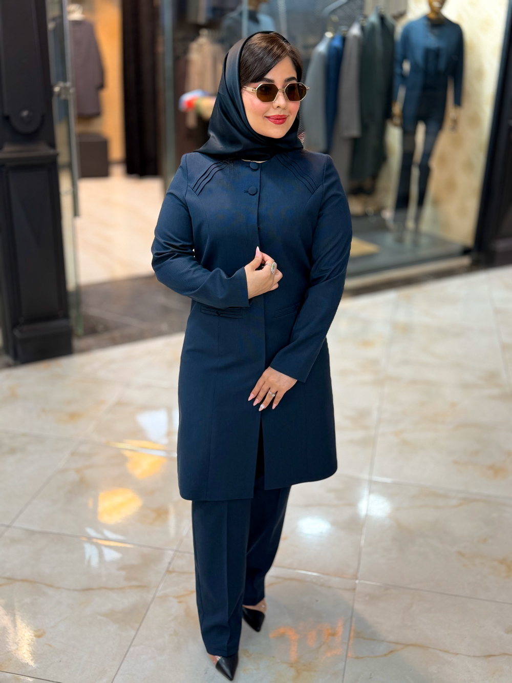 مانتو شلوار اداری ترانه کد 1019 - Image 3